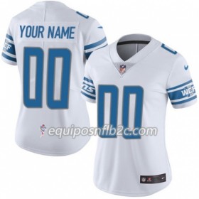 Camiseta Mujer NFL Detroit Lions Personalizar Nike Blanco 